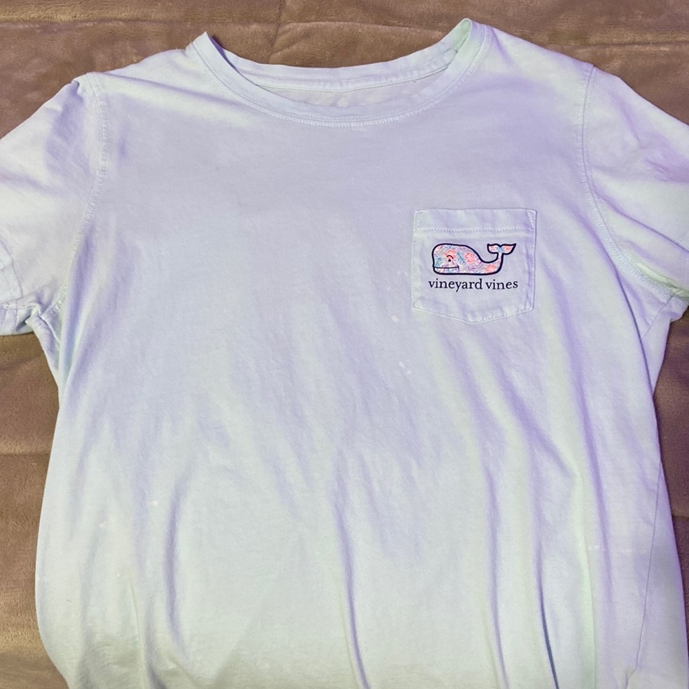 A light-blue basic vineyard vines shirt!!